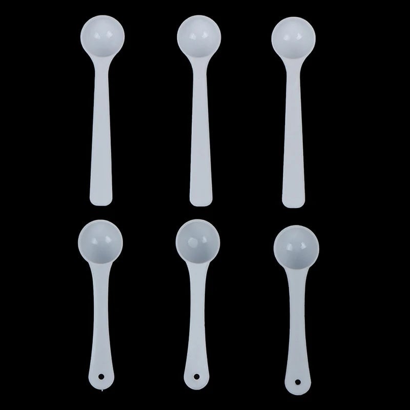 1g Plastic Measuring Scoops - 20PCS Food Medicine Milk Spoons