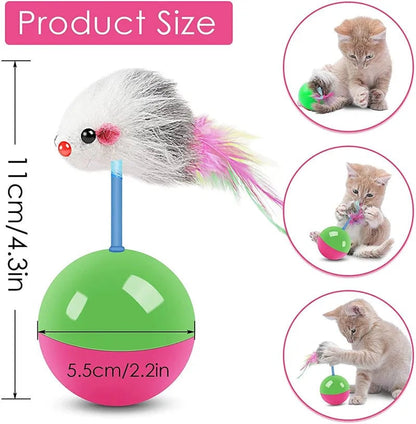 Interactive Cat Mouse Teasing Toy Set - Multi-Pet Entertainment Kit