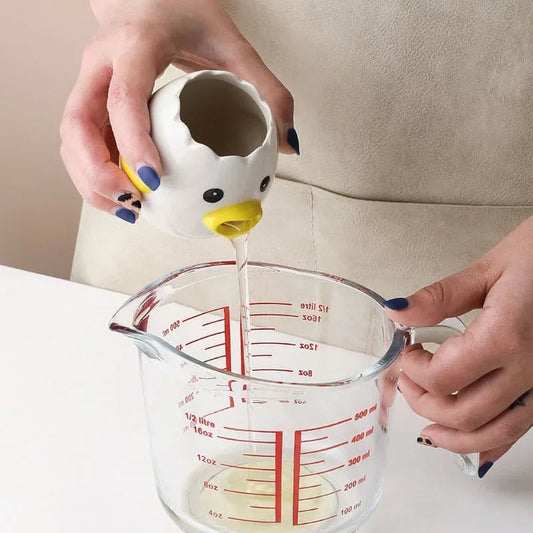 Ceramic Chicken Egg White Separator - Kitchen Baking Tool Yolk Filter