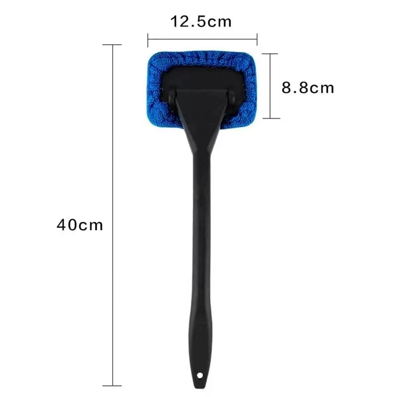 Car Window Cleaner Brush Kit Long Handle Windshield Interior Tool