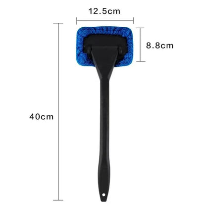 Car Window Cleaner Brush Kit Long Handle Windshield Interior Tool
