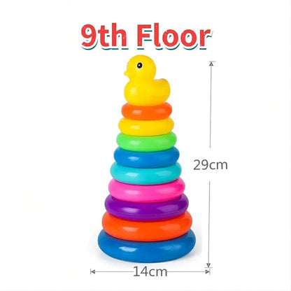 Montessori Rolling Ball Tower - Educational Stacking Track Toy 1-3 Years