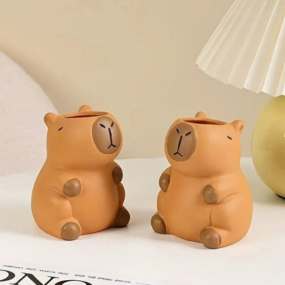 Capybara Desk Organizer - Pen Holder & Makeup Brush Storage