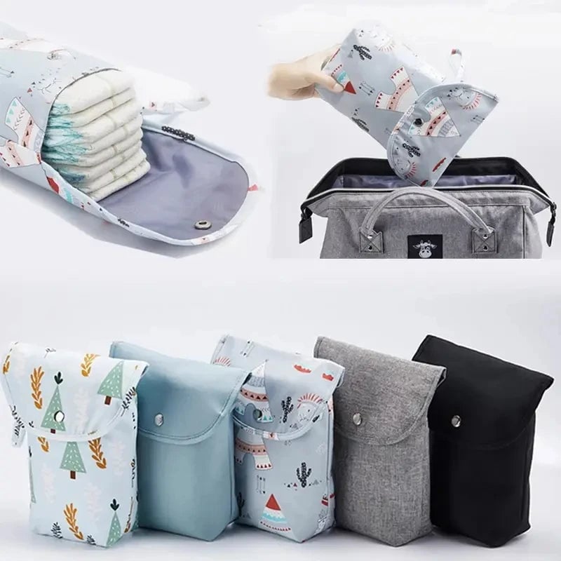 Waterproof Baby Diaper Bag Wet Dry Compartment Stroller Organizer