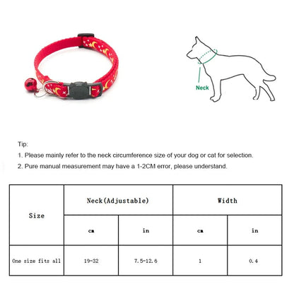 Reflective Gold Stars Moon Cat Collar with Safety Buckle Bell