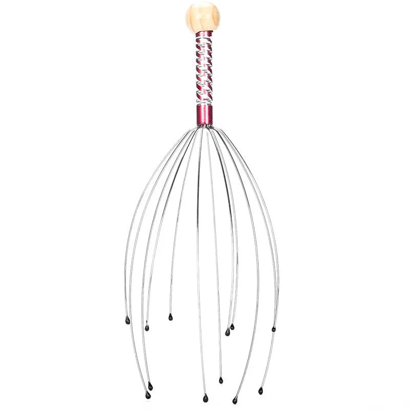 Stainless Steel Octopus Head Massager - Scalp Scratcher Relaxer