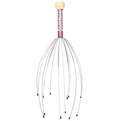 Stainless Steel Octopus Head Massager - Scalp Scratcher Relaxer