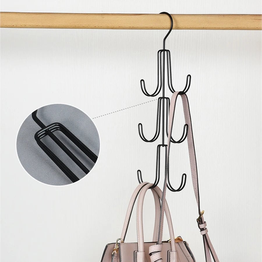 Rotatable Multi-Layer Wardrobe Hanger - Hat Tie Belt Bag Hook