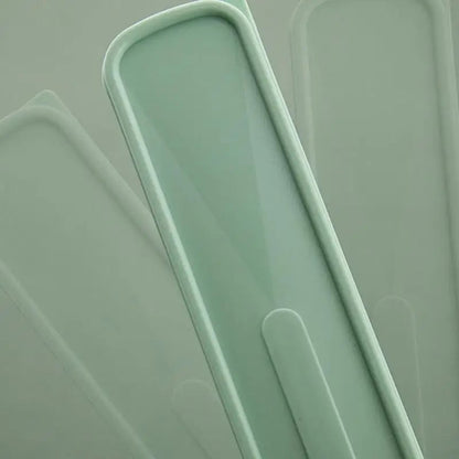 Portable Flip Cover Cutlery Storage Box - Drop Resistant Tableware