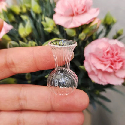 Miniature Glass Vase - Dollhouse Fairy Garden Hydroponic Decor