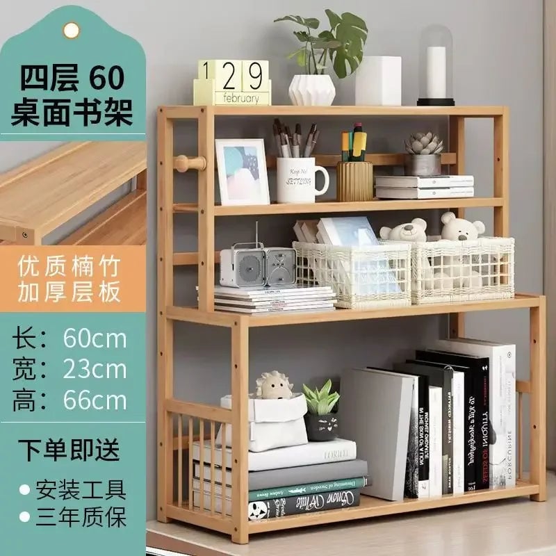 Wooden 3 Tier Bookshelf Storage Shelves Magazine Organizer Rack