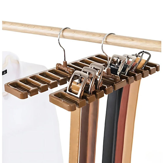 Multifunctional Hanging Belt & Tie Organizer Rack - 1-12 Pack