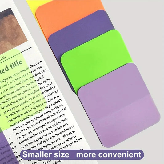 Transparent Sticky Notes Set - 8 Colors 160 Sheets Waterproof Clear