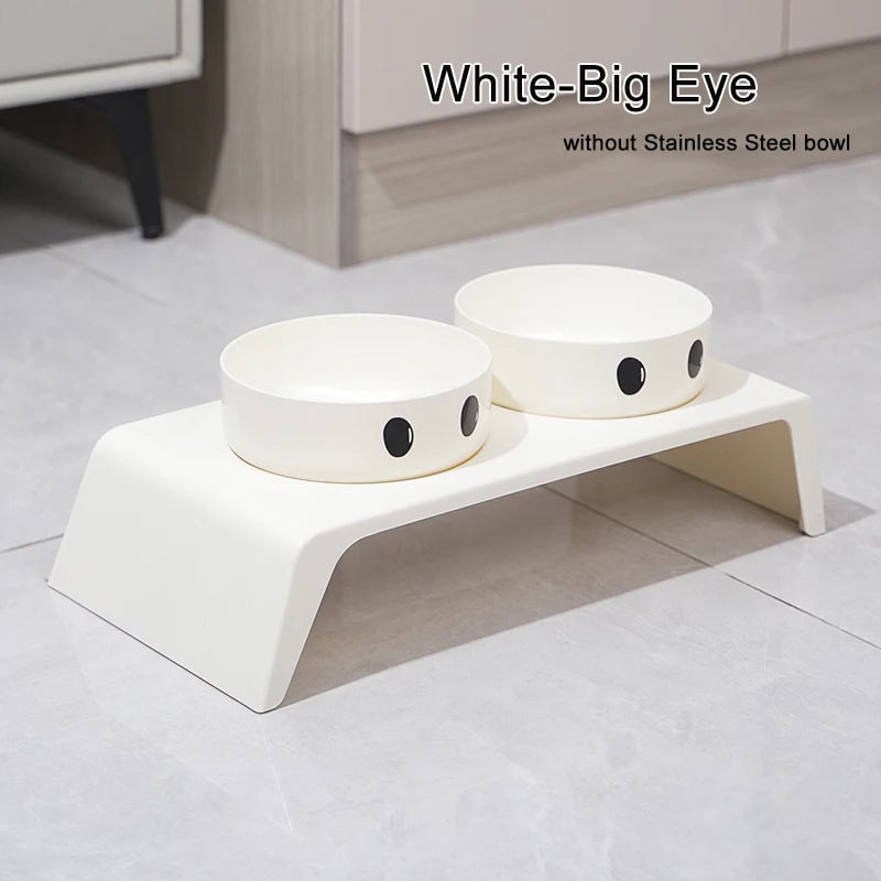 Elevated Dog Feeder Stand Double Stainless Steel Bowls Small Large