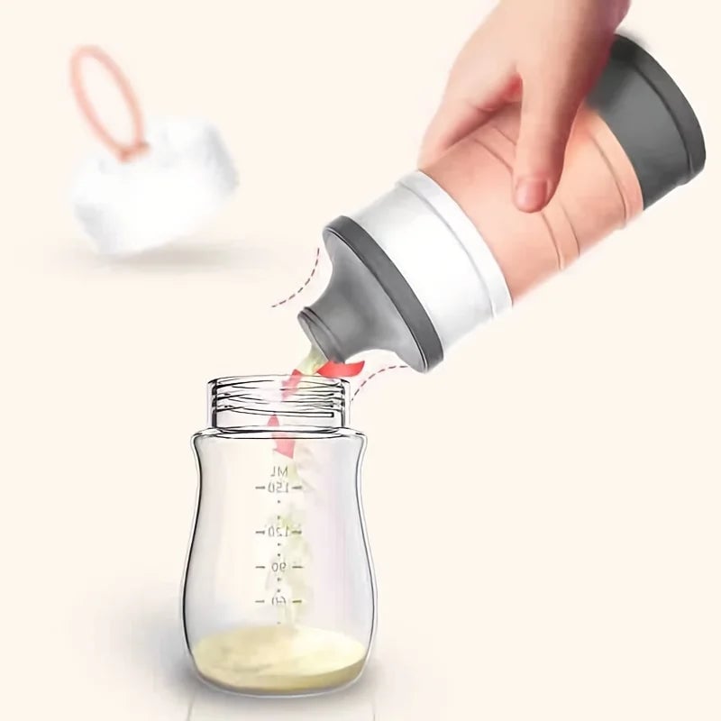 4-Grid Baby Formula Dispenser - BPA-Free Milk Powder Storage Container