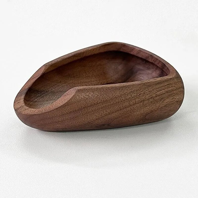 Solid Walnut Coffee Bean Dose Tray Scoop Measure Tool Espresso