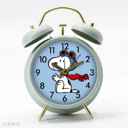 Silent Snoopy Cartoon Alarm Clock - Student Desktop Timepiece Gift