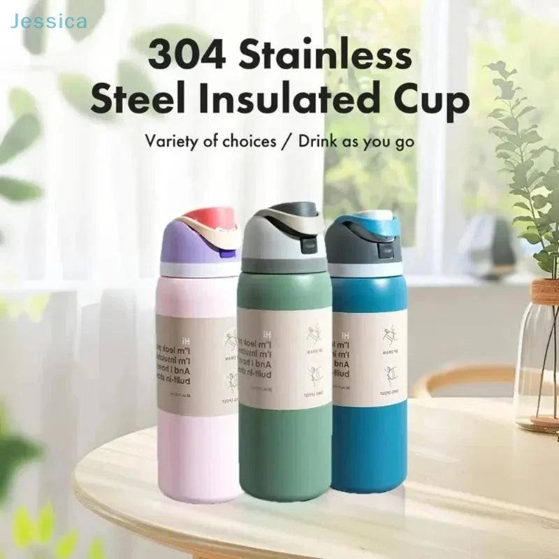 Stainless Steel Vacuum Insulated Sports Water Bottle 500ml Thermal