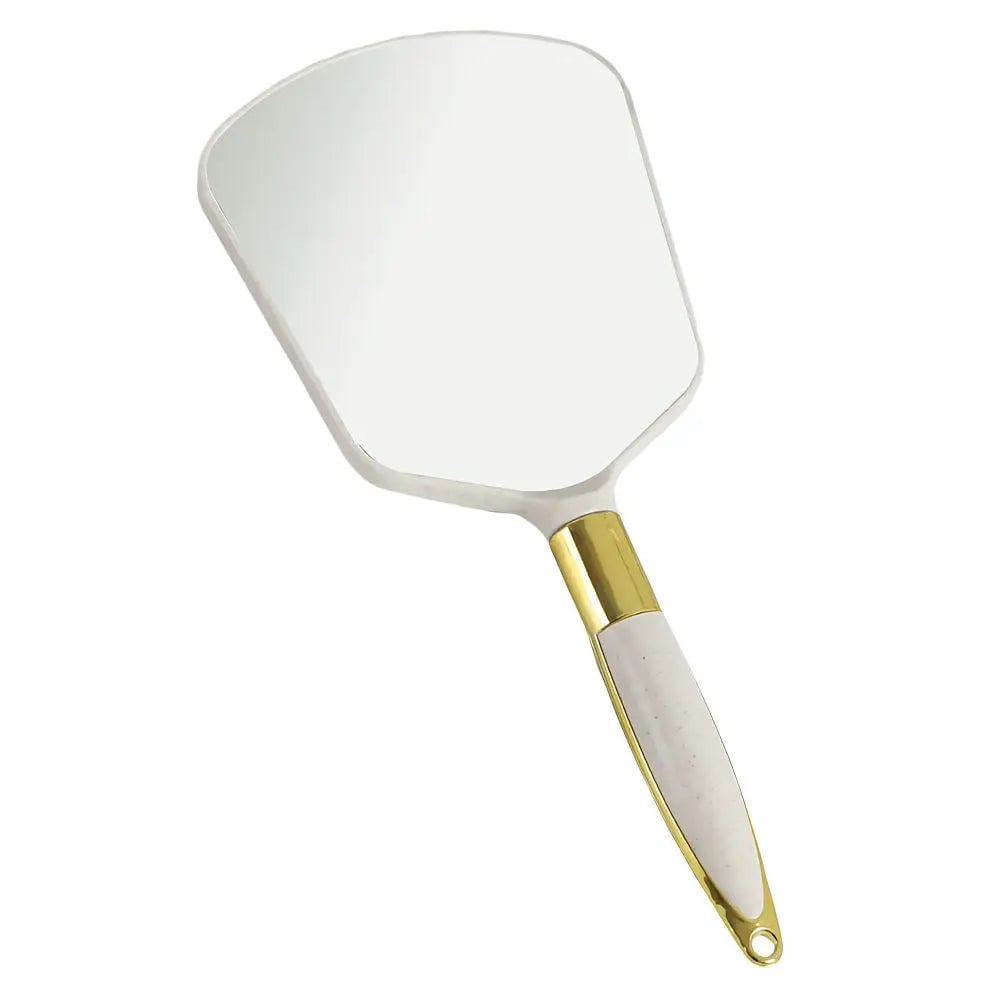 HD Vintage Handheld Makeup Mirror with Handle - Professional Vanity