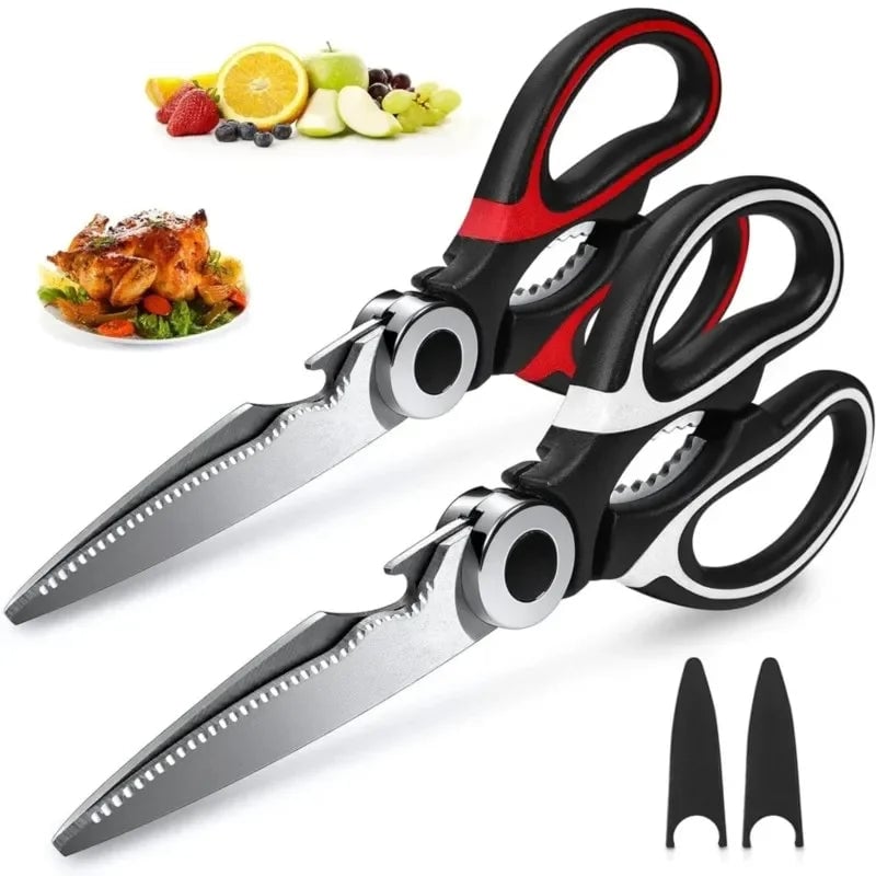 Heavy Duty Stainless Steel Kitchen Scissors for Fish Meat Chicken
