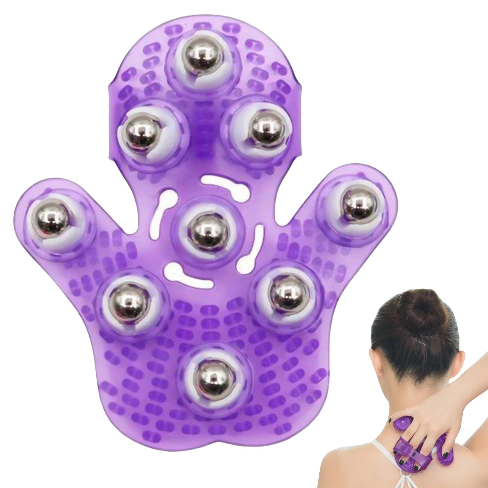 360° Handheld Massage Ball - Palm Roller Tool for Full Body Care