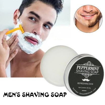 Organic Handmade Shaving Soap Bar - Smooth Texture Face Cleanser