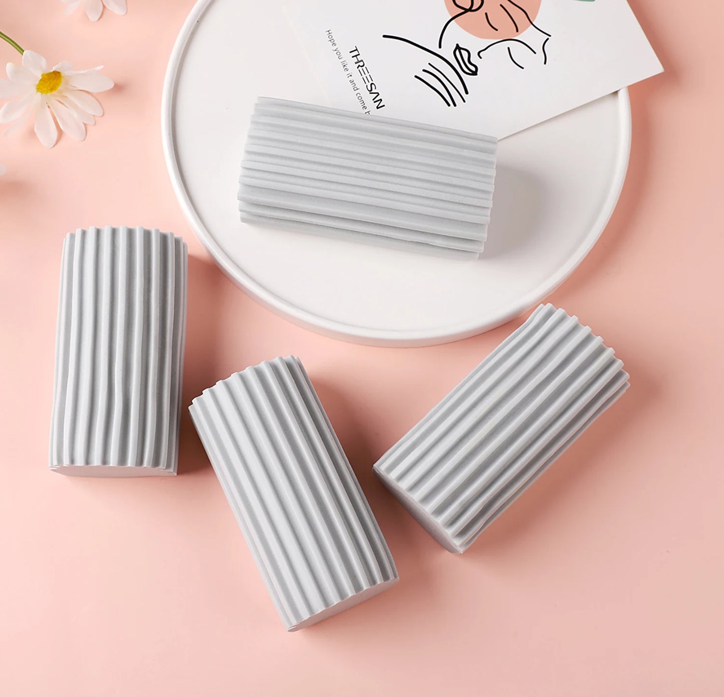Multipurpose Reusable Kitchen Bathroom Cleaning Sponges - Soft Dish