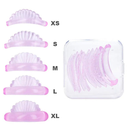 5 Pairs Silicone Lash Lifting Pads - Glue Free Eyelash Perm Rods