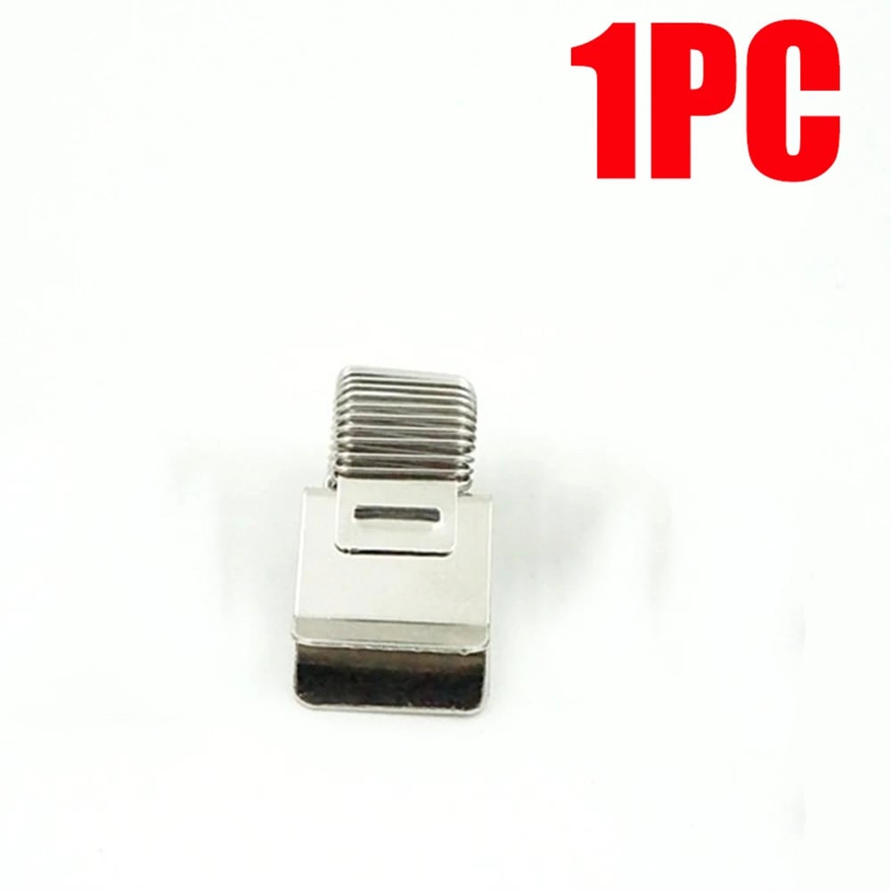 Telescopic Spring Pen Clip Notepad Holder with Electroplating Finish
