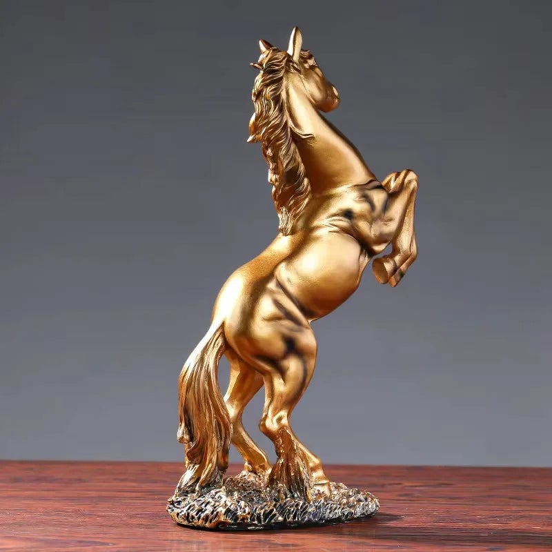 European Victory Horse Resin Statue - Decorative Figurine Office Home