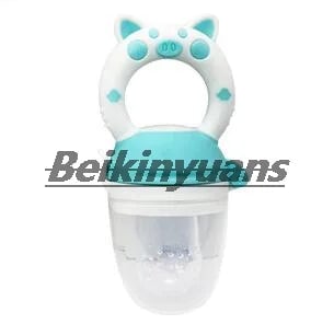 Silicone Baby Teething Pacifier Fruit Vegetable Bite Bag Molar Stick