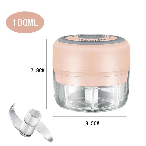 Electric Meat Mincer Vegetable Chopper - Multi-Function Garlic Cutter