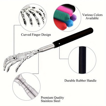 Stainless Steel Telescoping Back Scratcher - Extendable Massager