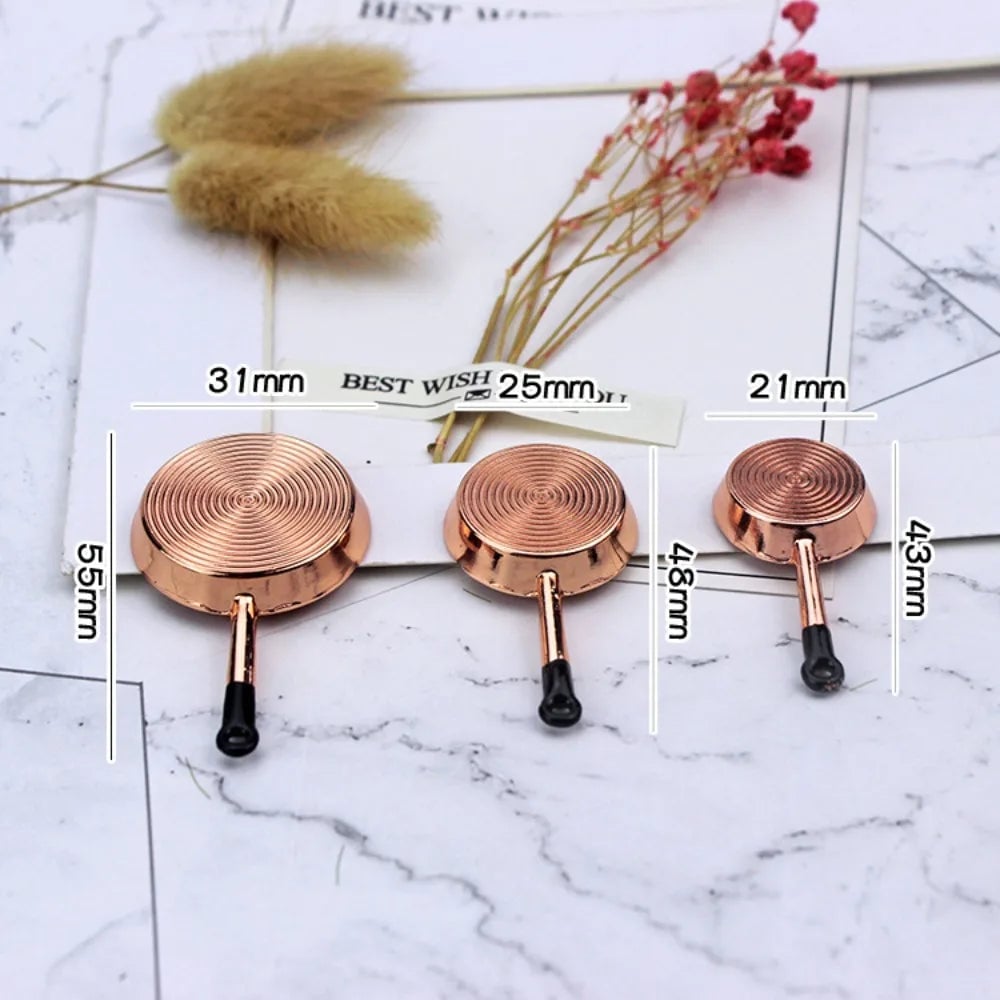 1:12 Scale Mini Kitchen Cookware Set - Alloy Doll House Accessories