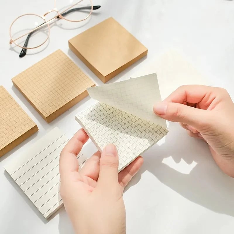 80-Sheet Sticky Notes Set - Office Bookmark Planning Stickers