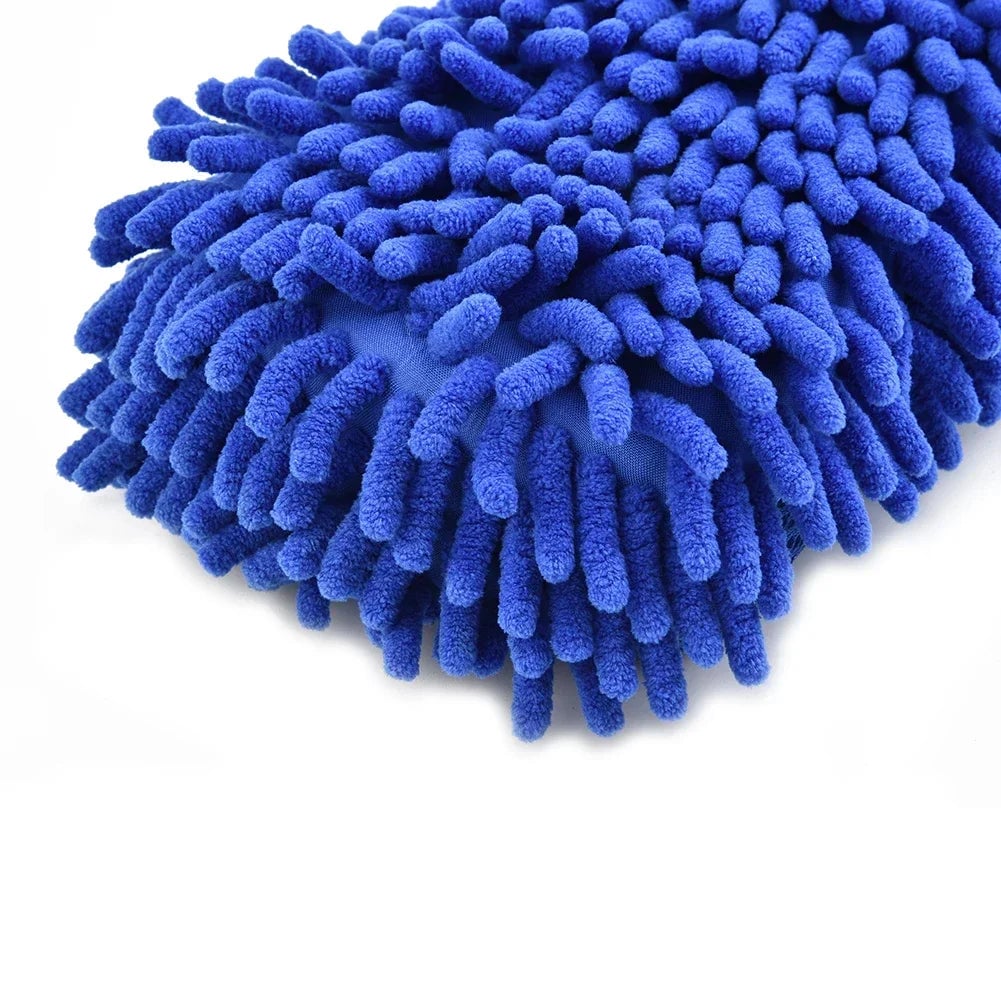 Microfiber Car Wash Sponge Brush - Dual-Sided Polishing Pad Tool