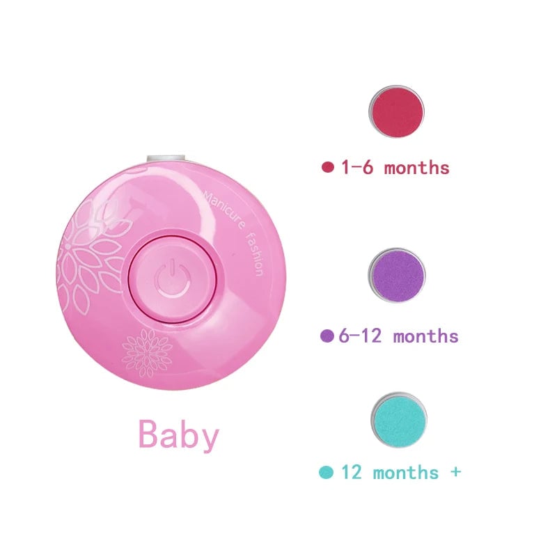 Electric Baby Nail Trimmer 6-in-1 Hygiene Kit Infant Manicure Set