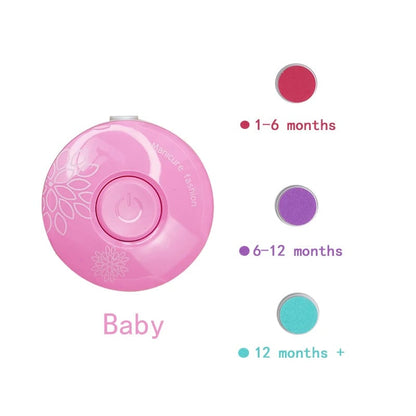 Electric Baby Nail Trimmer 6-in-1 Hygiene Kit Infant Manicure Set
