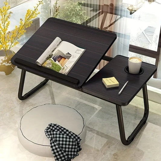 Foldable Adjustable Height Ergonomic Computer Desk Laptop Table