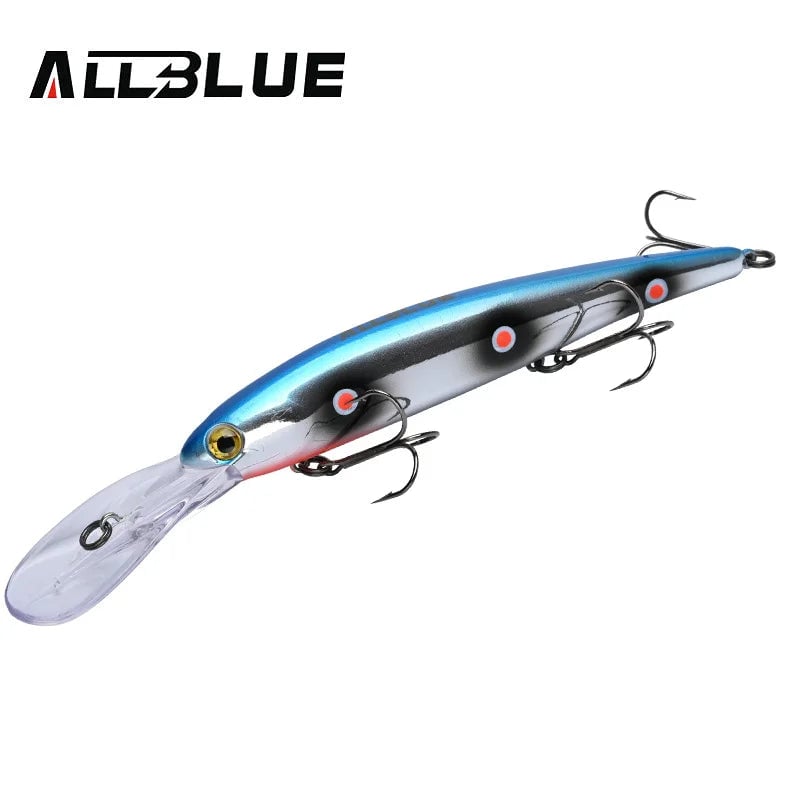 ALLBLUE Deep Walleye 125MM Trolling Crankbait Minnow Lure Bass Pike