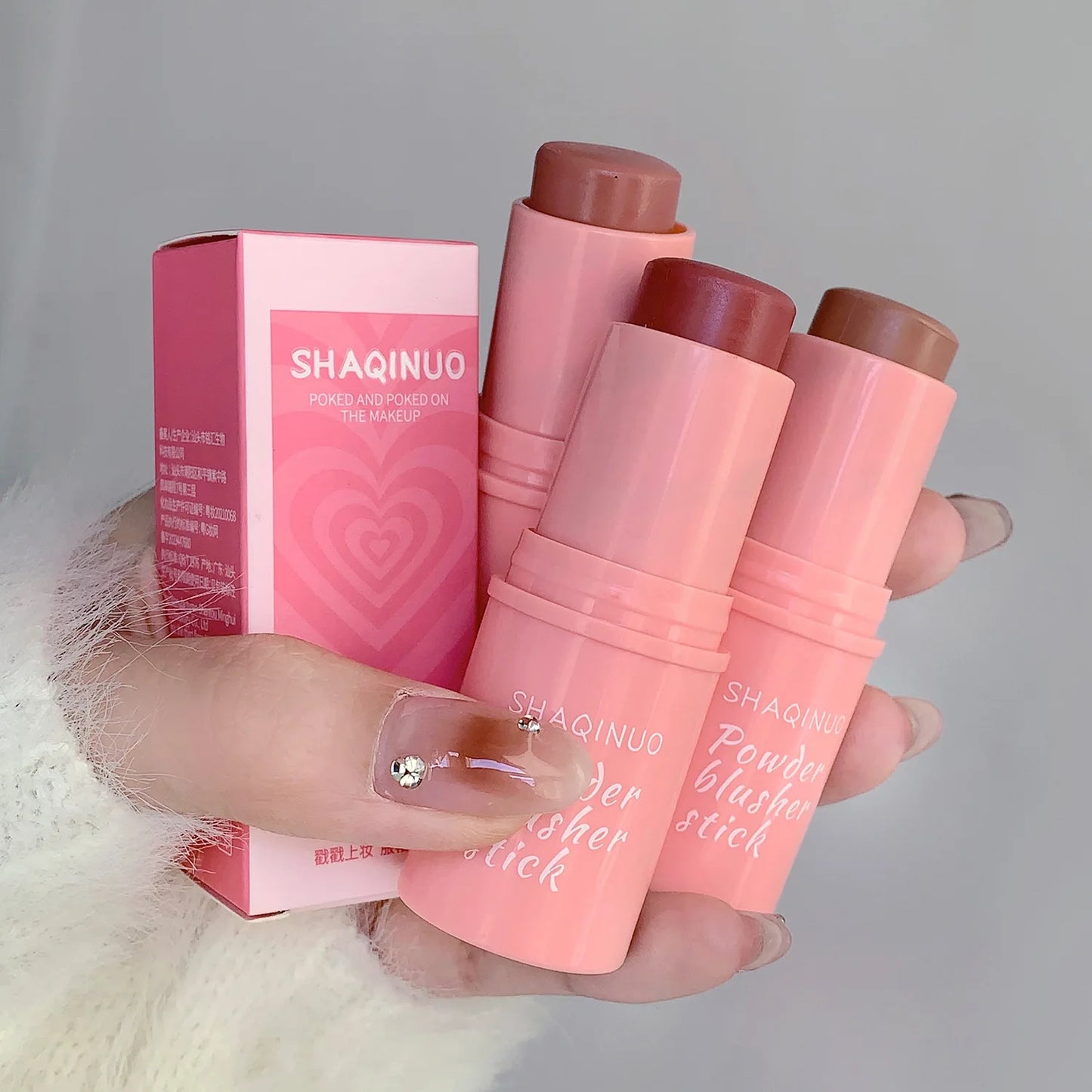 Waterproof Natural Cheek Blush Stick - Moisturizing Peach Contour