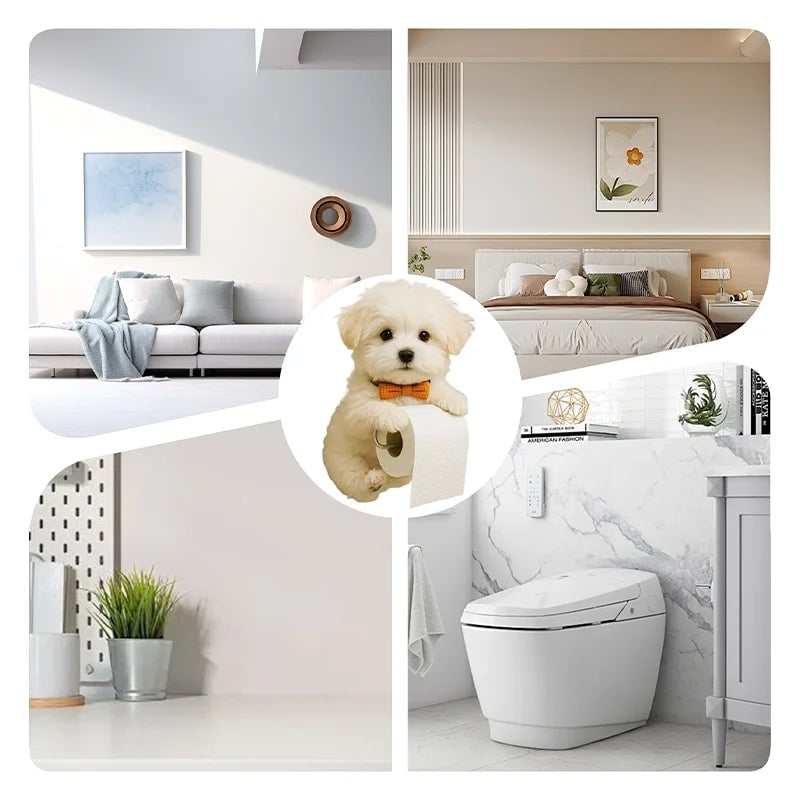 Resin Dog Tissue Holder - Toilet Paper Dispenser Bathroom Decor