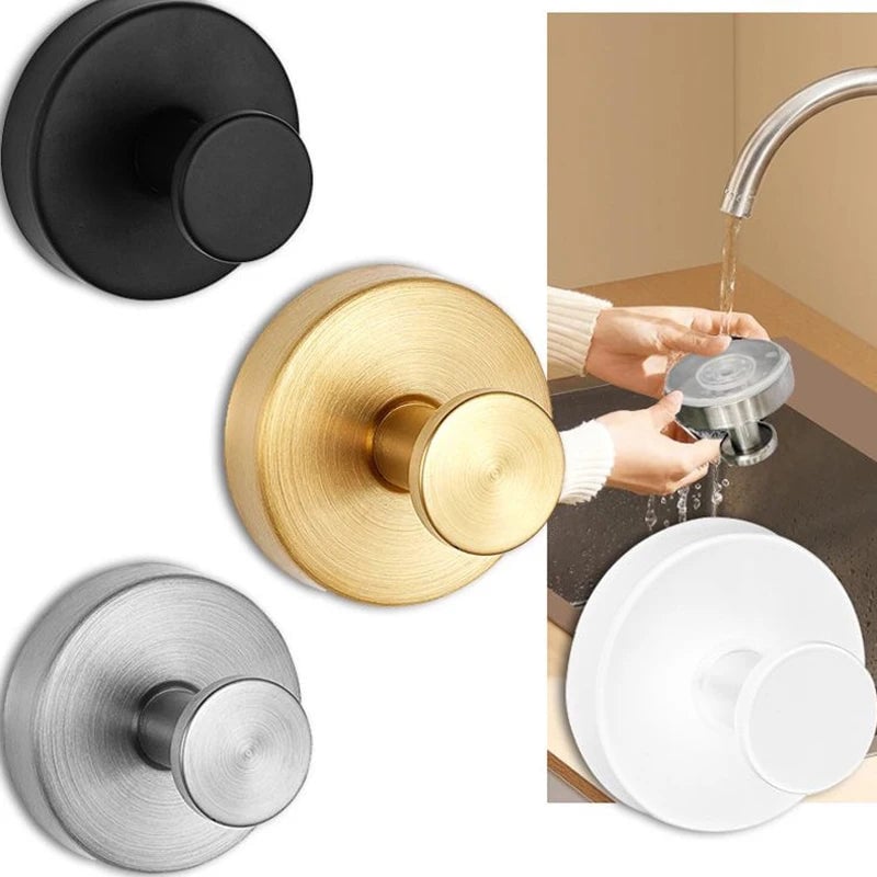 4pcs Waterproof Suction Cup Hooks Strong Hold Bathroom Towel Hangers