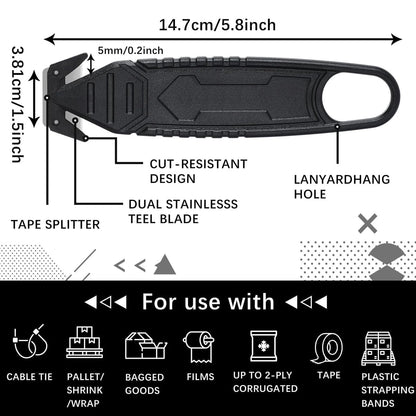 Heavy Duty Box Cutter Knife - Cardboard Letters Tool Tape Dispenser