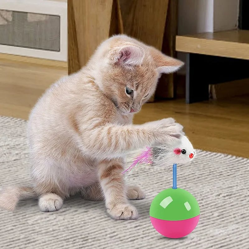 Interactive Cat Mouse Teasing Toy Set - Multi-Pet Entertainment Kit