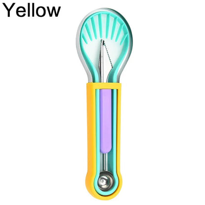 3-in-1 Avocado Slicer Corer Peeler - Plastic Kitchen Tool Set