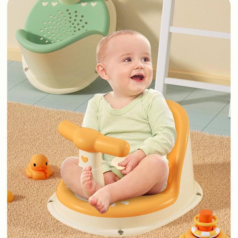 Portable Baby Shower Seat Stand - Adjustable Support for Newborns
