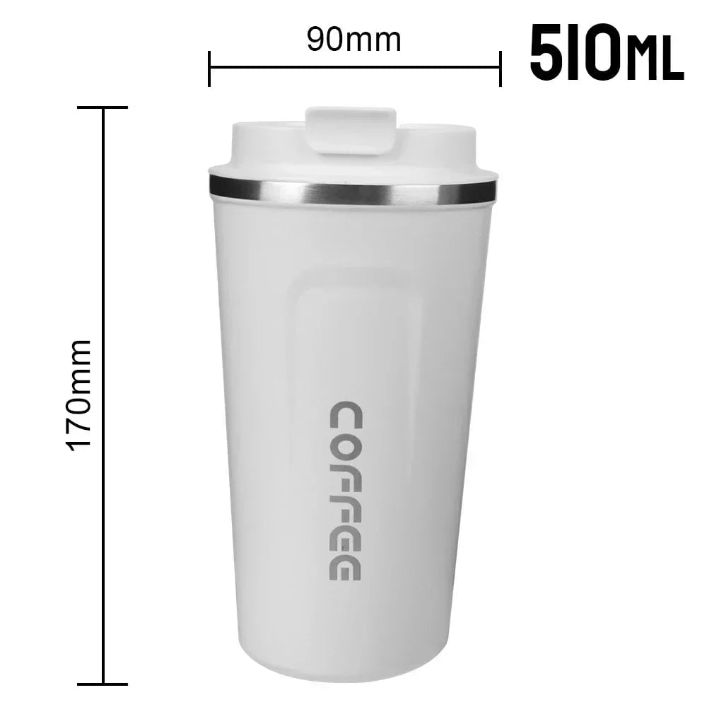 380/510ML Double Wall Stainless Steel Leak-Proof Travel Thermos Mug