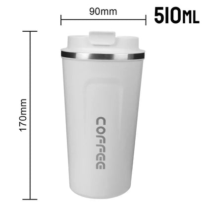 380/510ML Double Wall Stainless Steel Leak-Proof Travel Thermos Mug