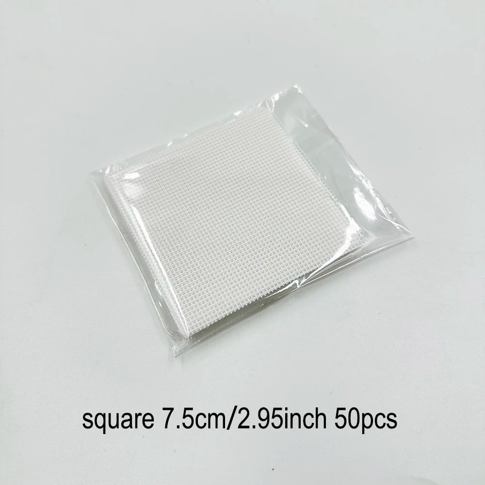 Bonsai Pot Mesh Sheets 100pcs - White Drainage Net Bottom Covers